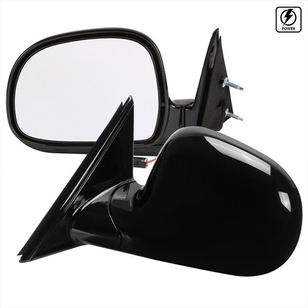 Spec-D Tuning POWER SIDE MIRRORS GLOSSY BLACK, 2PK RMV-S1094-P-FS